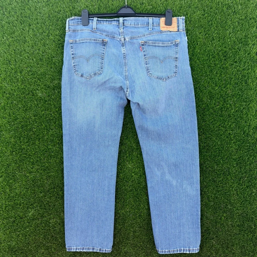 Levi's‎ 541 Mens 40x30 Athletic Taper Blue Distressed Denim Jeans